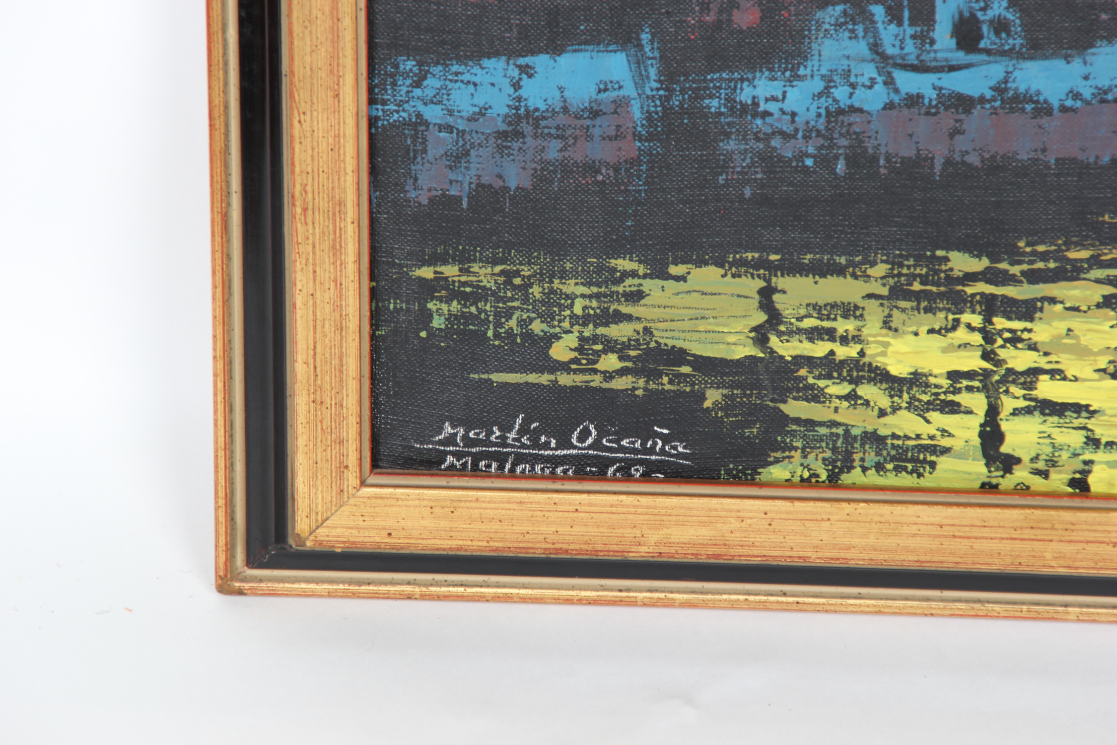 Framed Martin Ocaña Painting