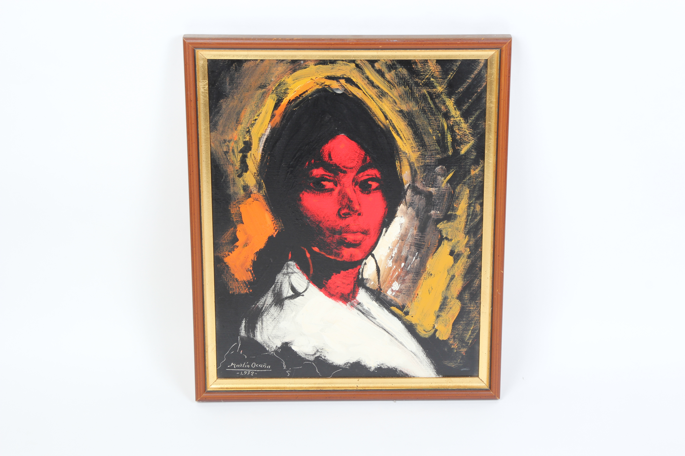 Martin Ocaña Portrait of Woman Painting