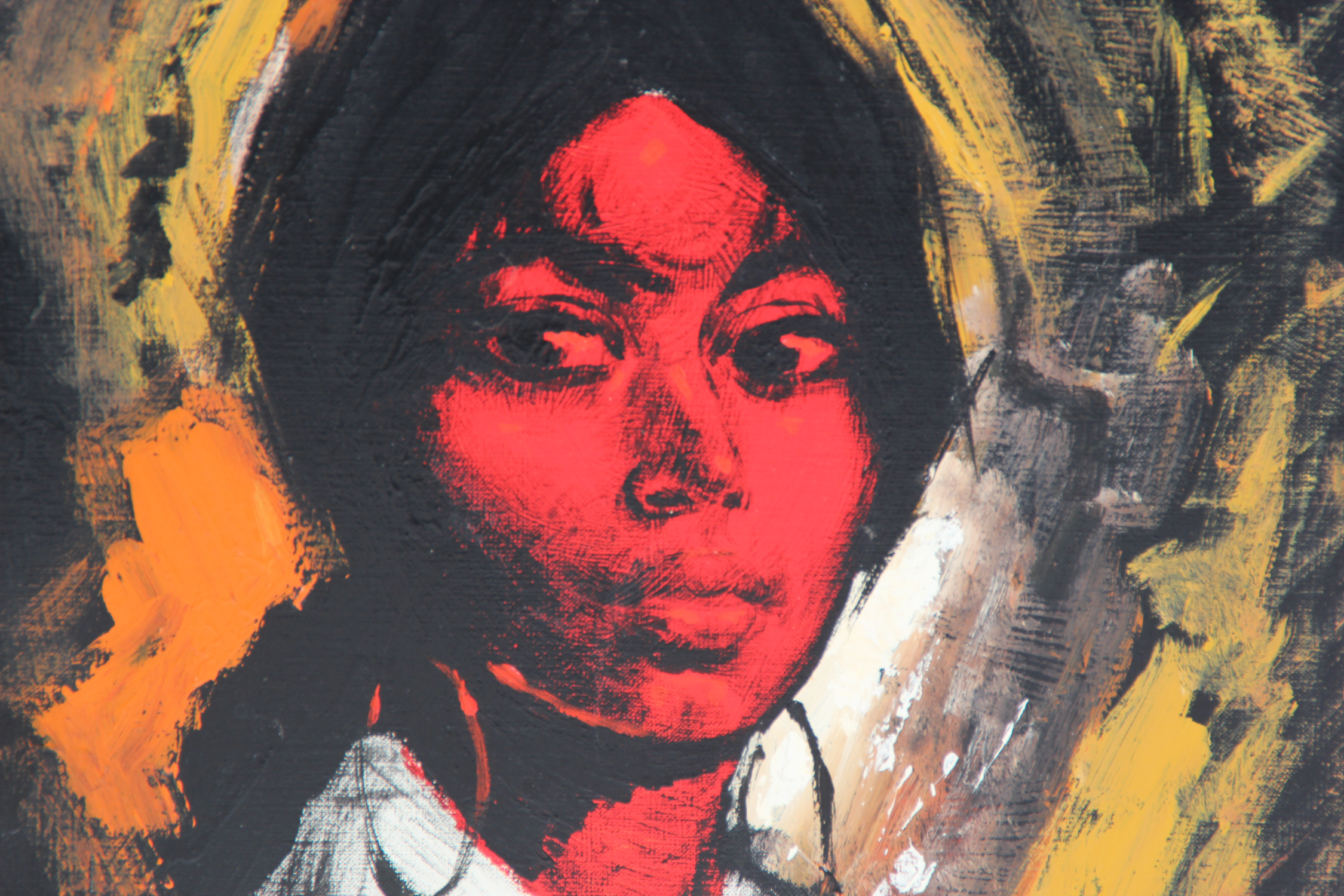 Martin Ocaña Portrait of Woman Painting