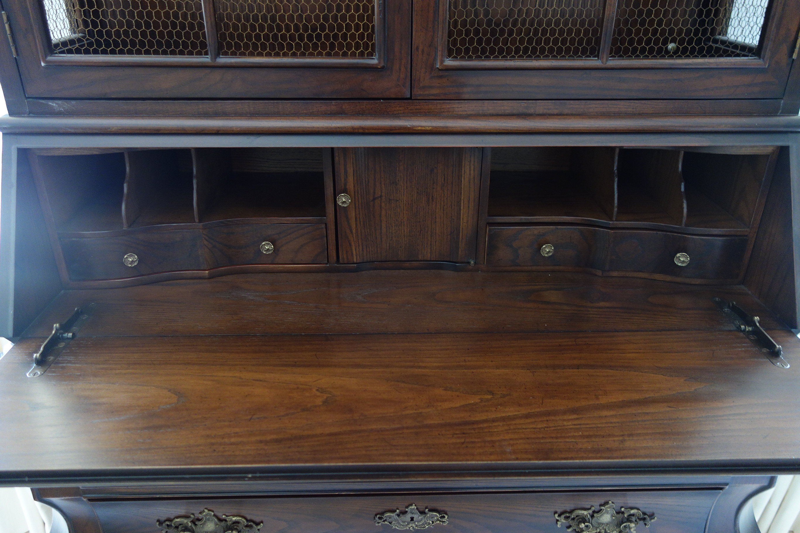 Henredon Four Centuries Vintage Lighted Secretary