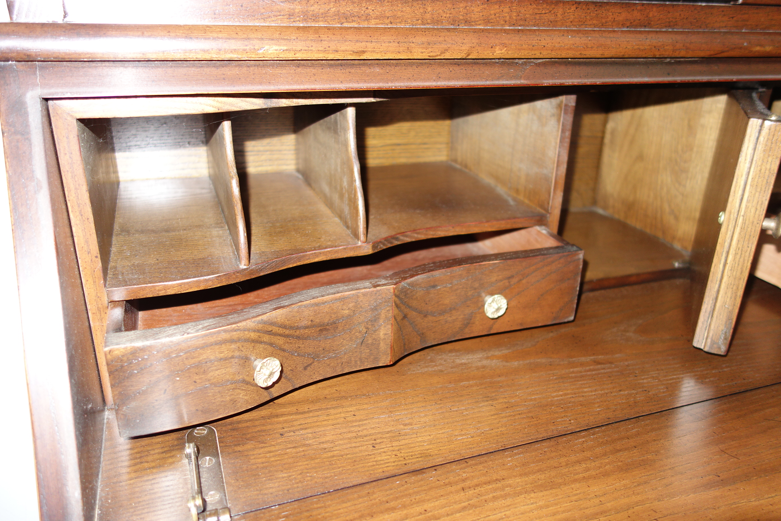 Henredon Four Centuries Vintage Lighted Secretary