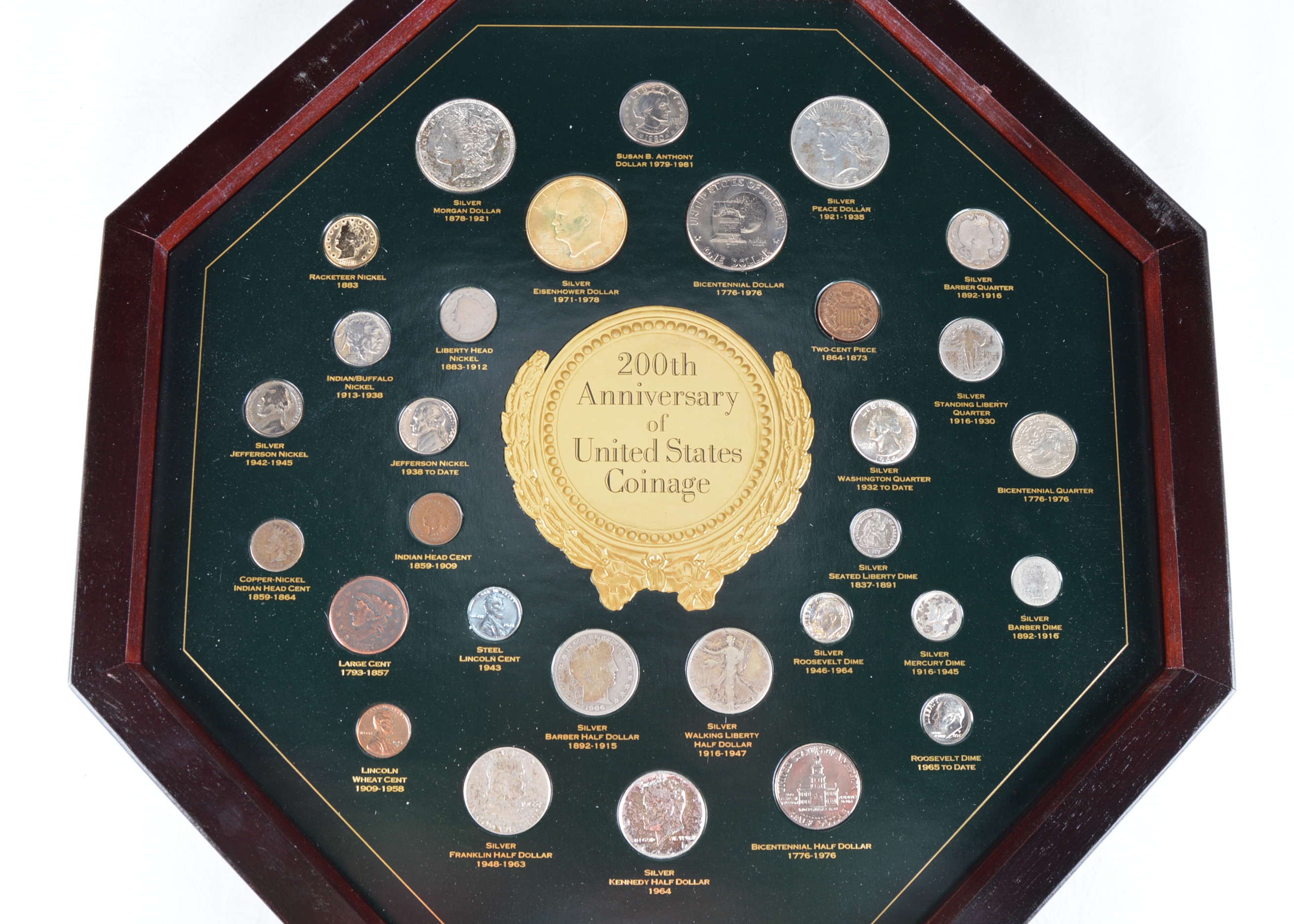 Shadow Box of 200th Anniversary of United States Coinage