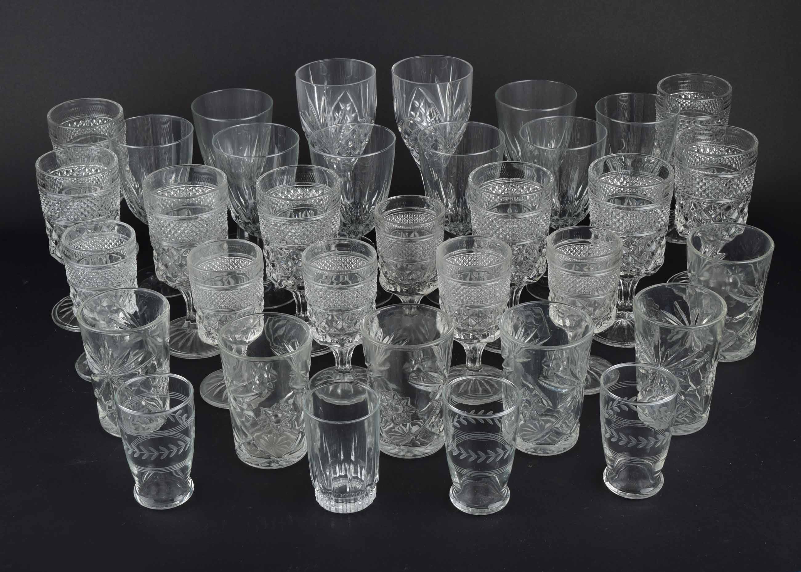 Glass and Crystal Tumbler and Flute Collection