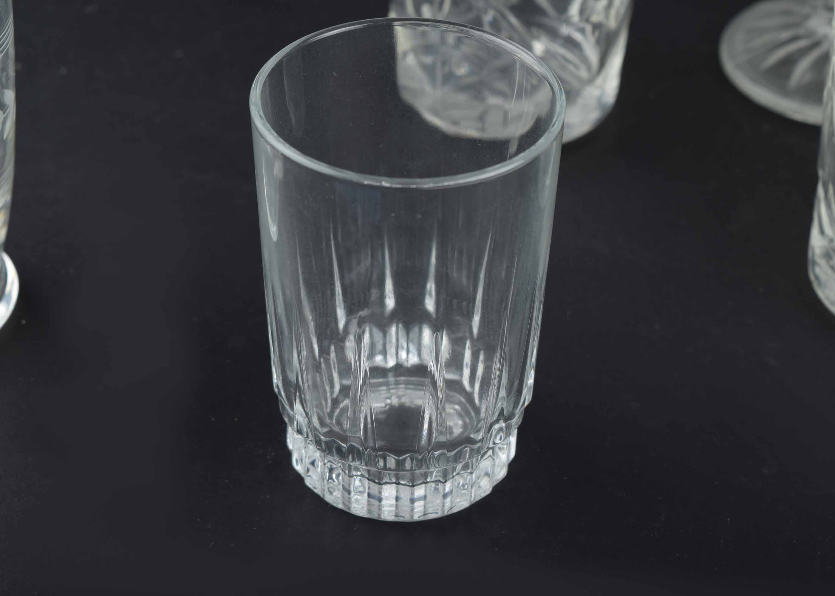 Glass and Crystal Tumbler and Flute Collection