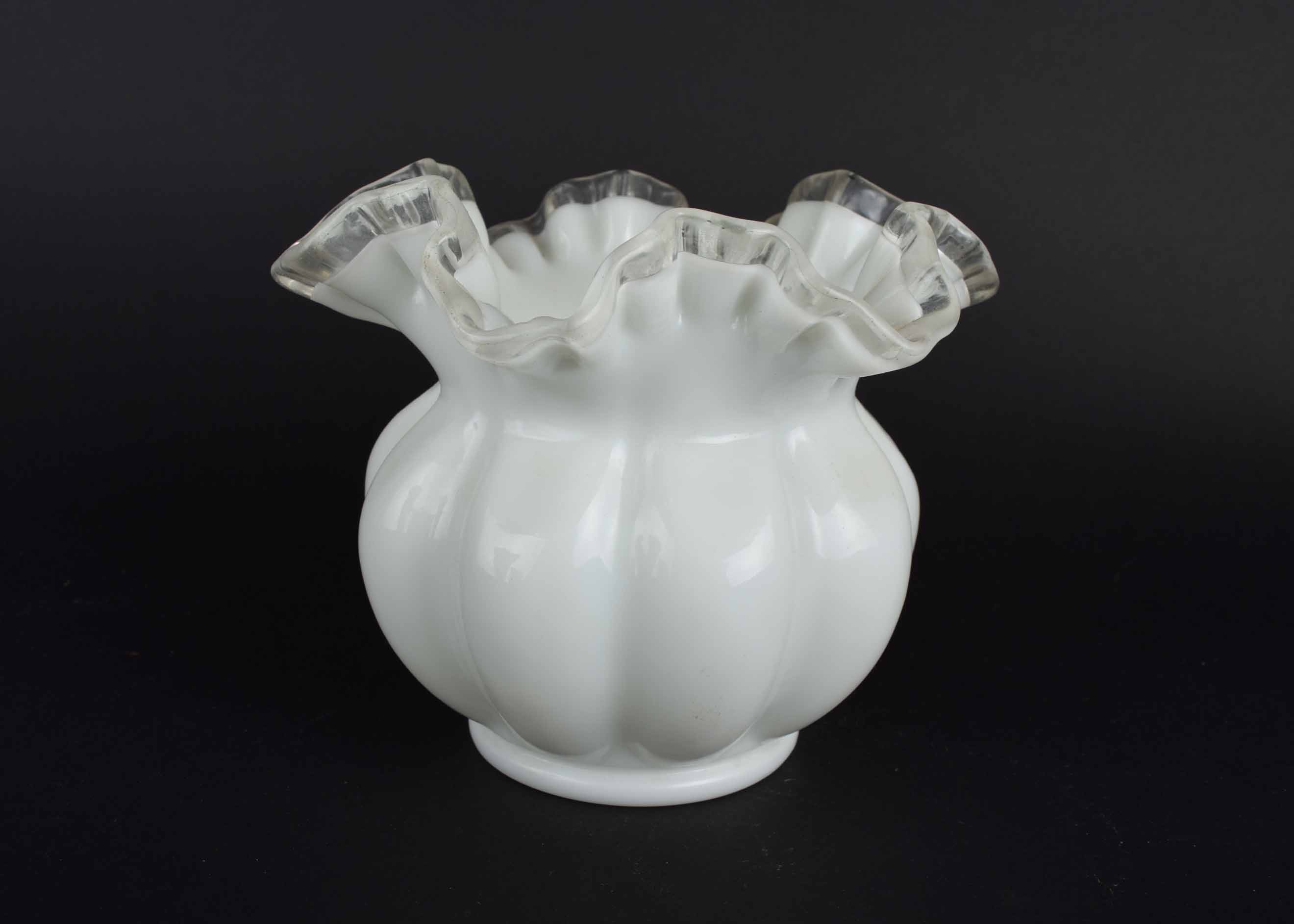 Vintage Fenton Milk Glass and White Ceramic Assortment