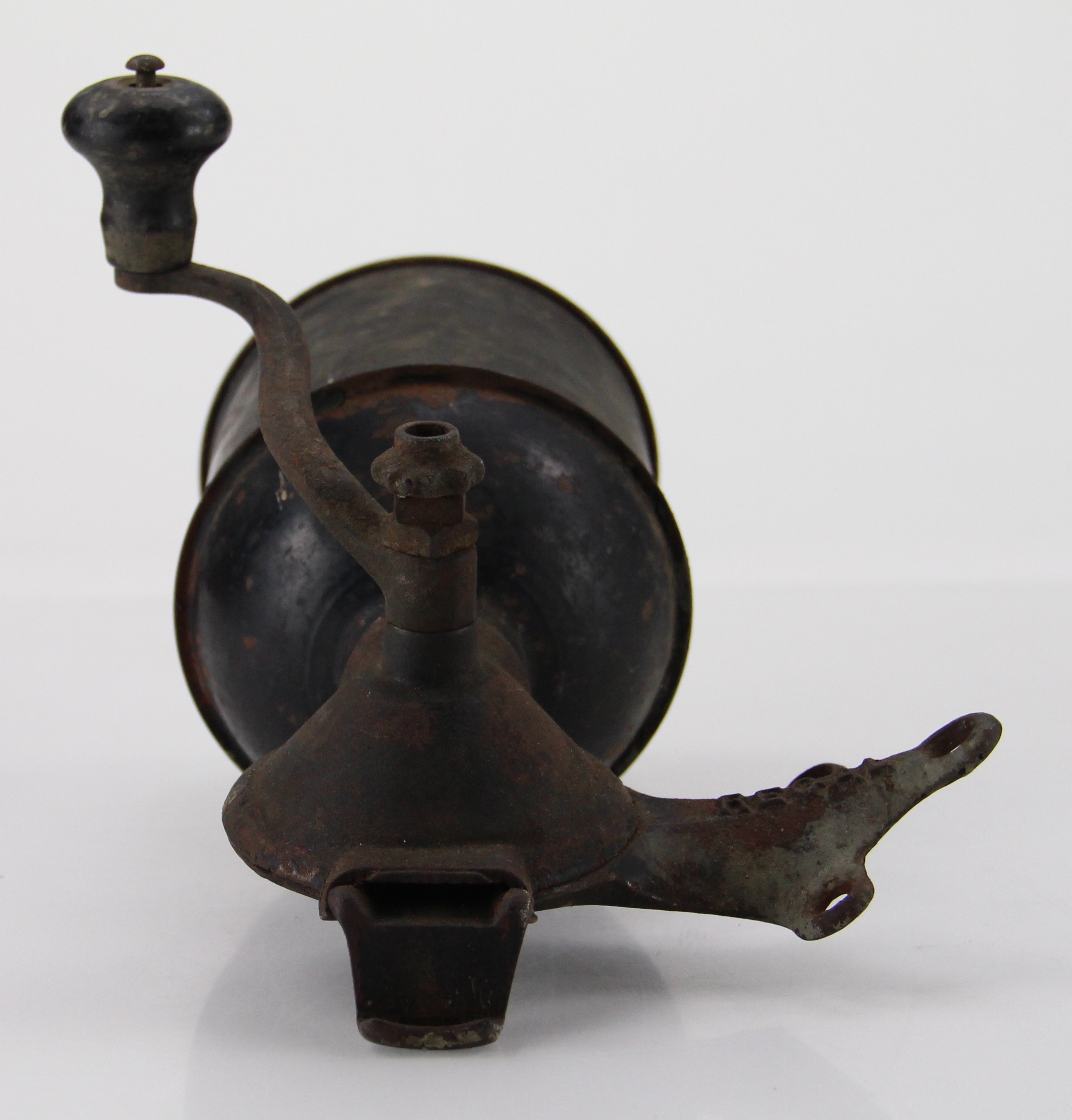 Vintage Regal Cast Iron and Tin Wall Mount Coffee Grinder