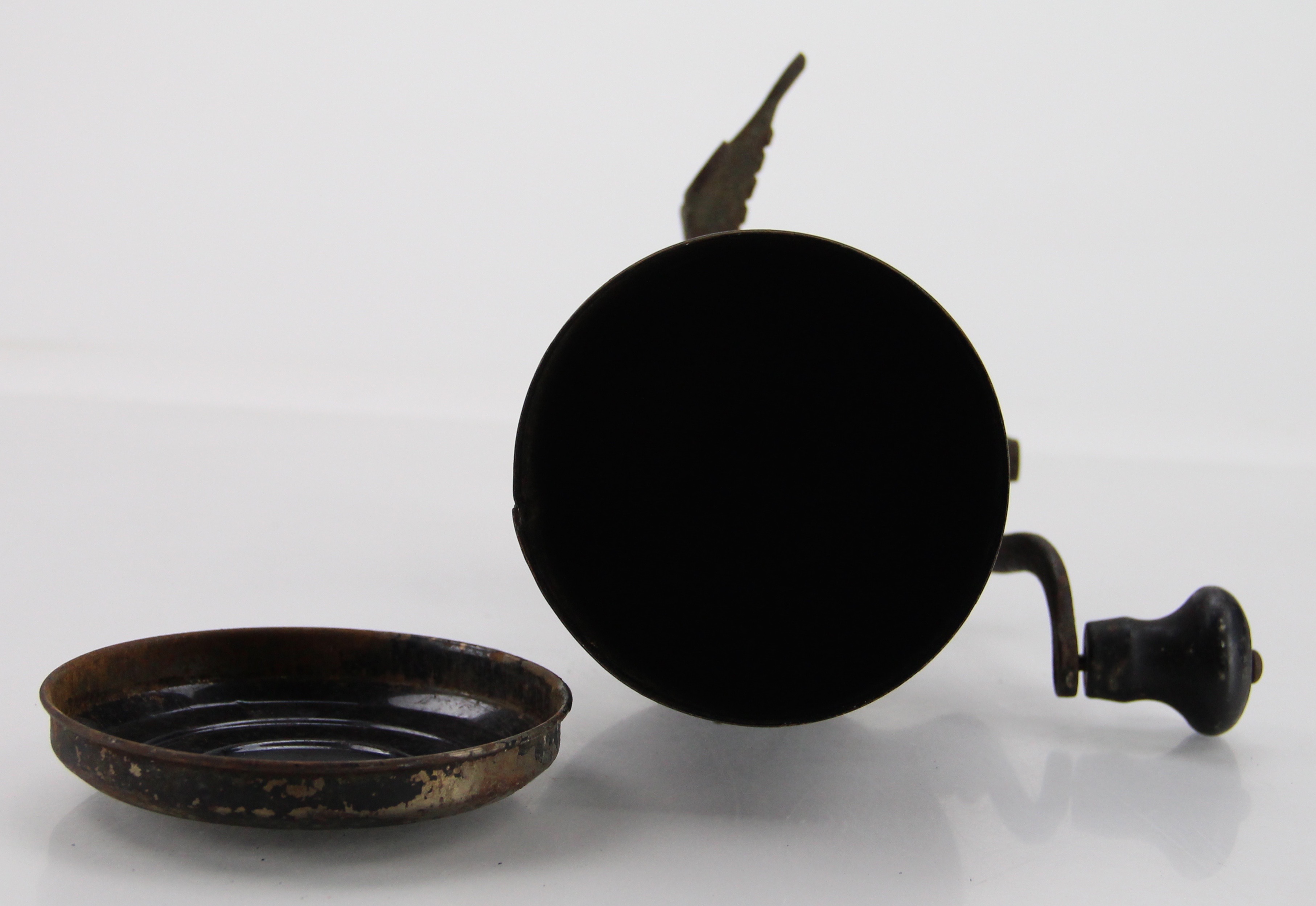 Vintage Regal Cast Iron and Tin Wall Mount Coffee Grinder