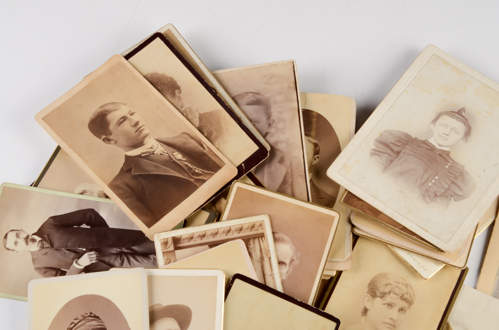 Collection of Antique Carte-de-Viste Portraits and More
