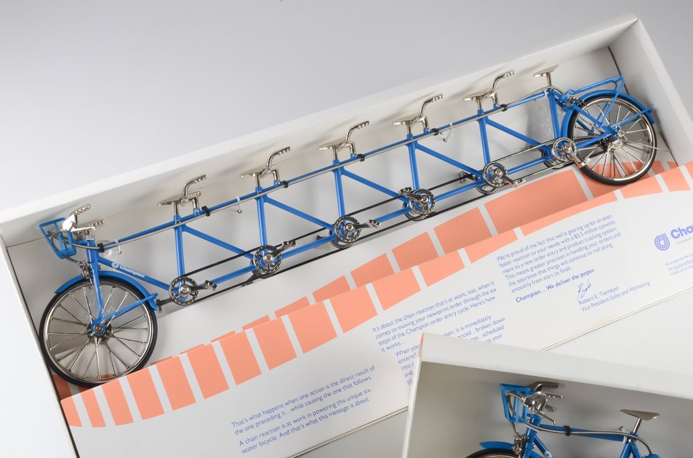Limited Edition Champion Paper Promotional Model Bicycles