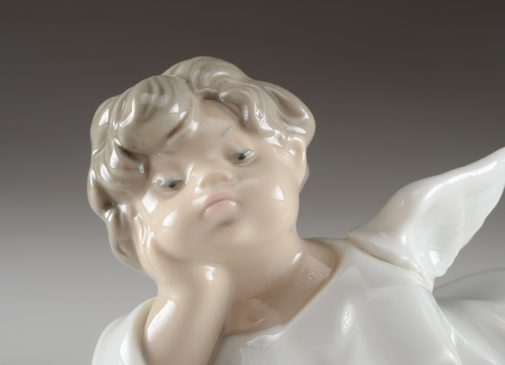 Lladro Porcelain Angel Figurine and Bell