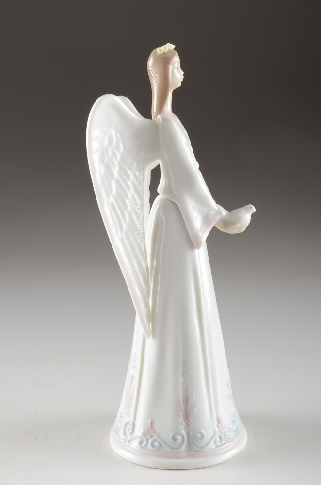 Lladro Porcelain Angel Figurine and Bell