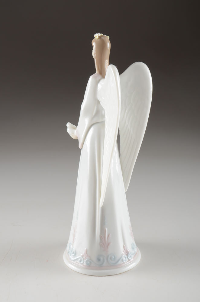 Lladro Porcelain Angel Figurine and Bell