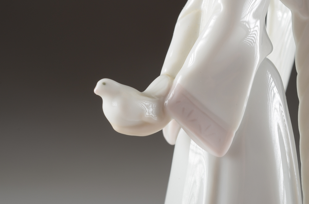 Lladro Porcelain Angel Figurine and Bell