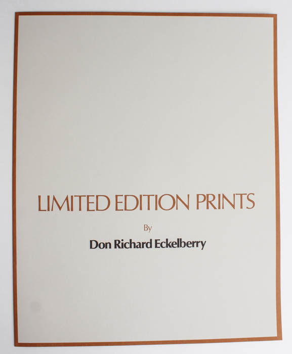 Signed Don Richard Eckelberry "Meadowlark" Print