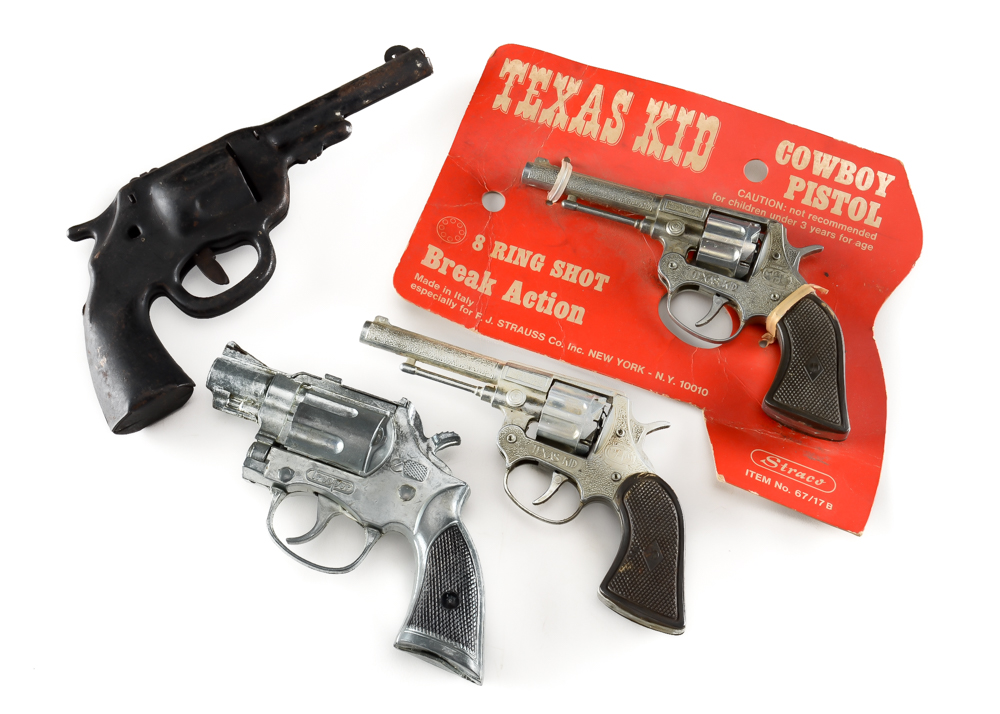 Four Vintage Toy Cap Guns