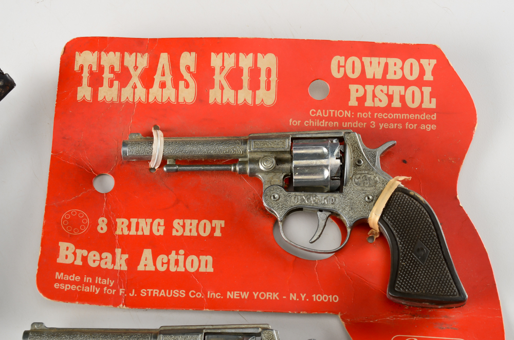 Four Vintage Toy Cap Guns