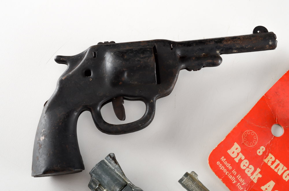 Four Vintage Toy Cap Guns