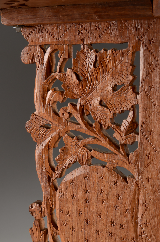 Carved Teak Occasional Table