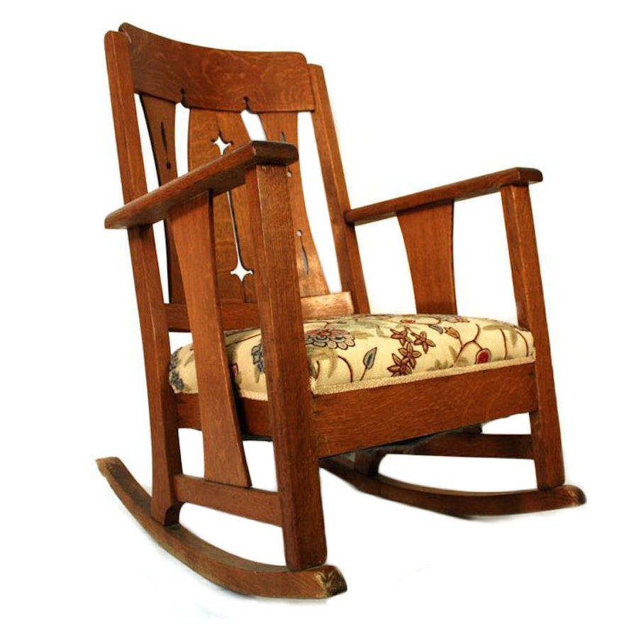 Mission Style Oak Rocking Chair