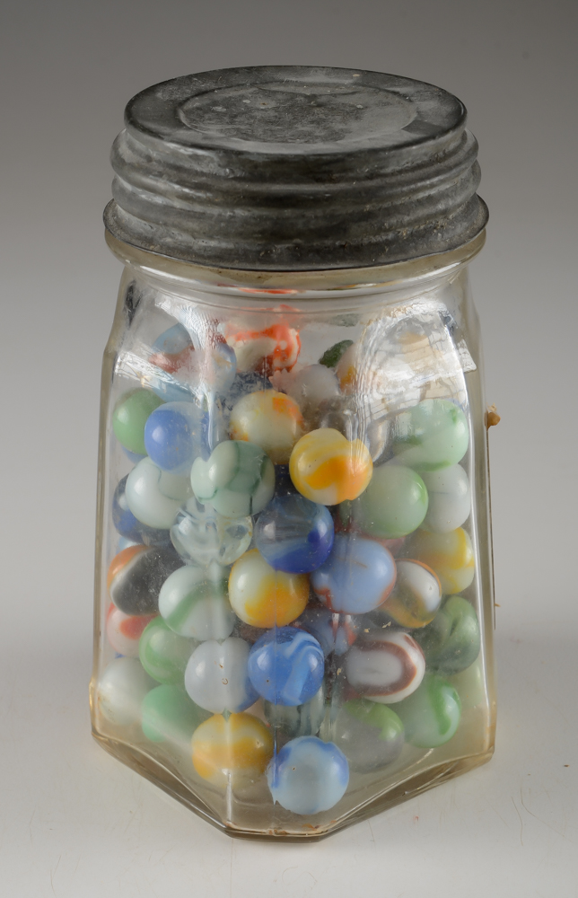 Vintage Marble Collection in Jar