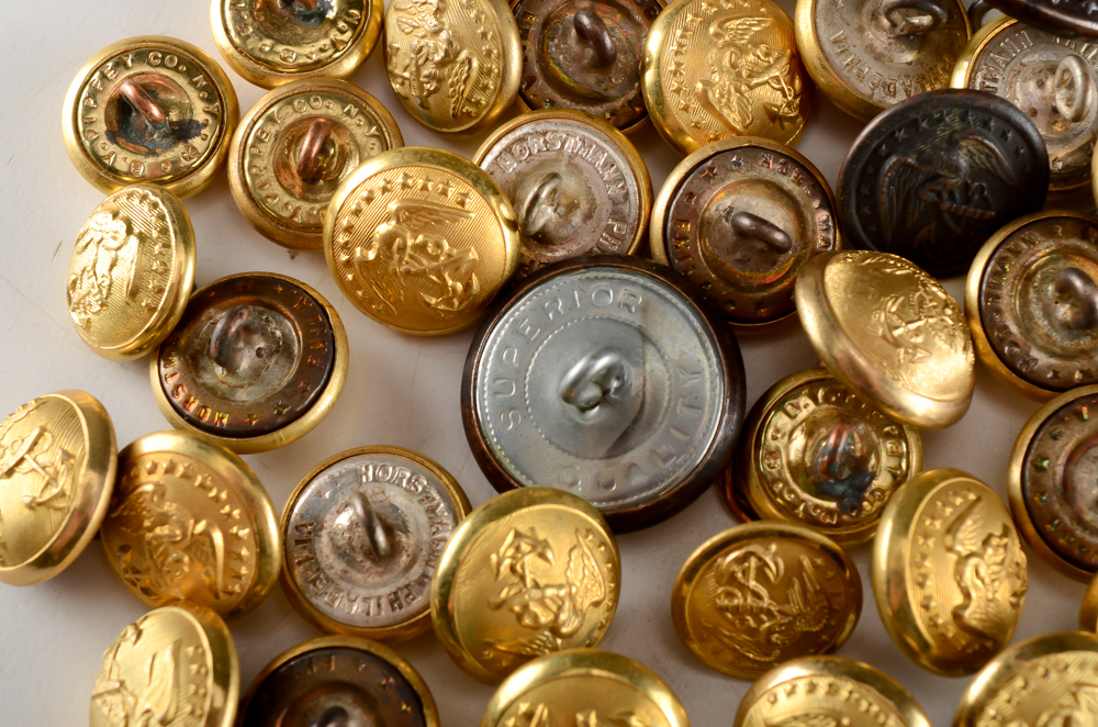 Collection of WWI era U.S. Marine Corp Buttons
