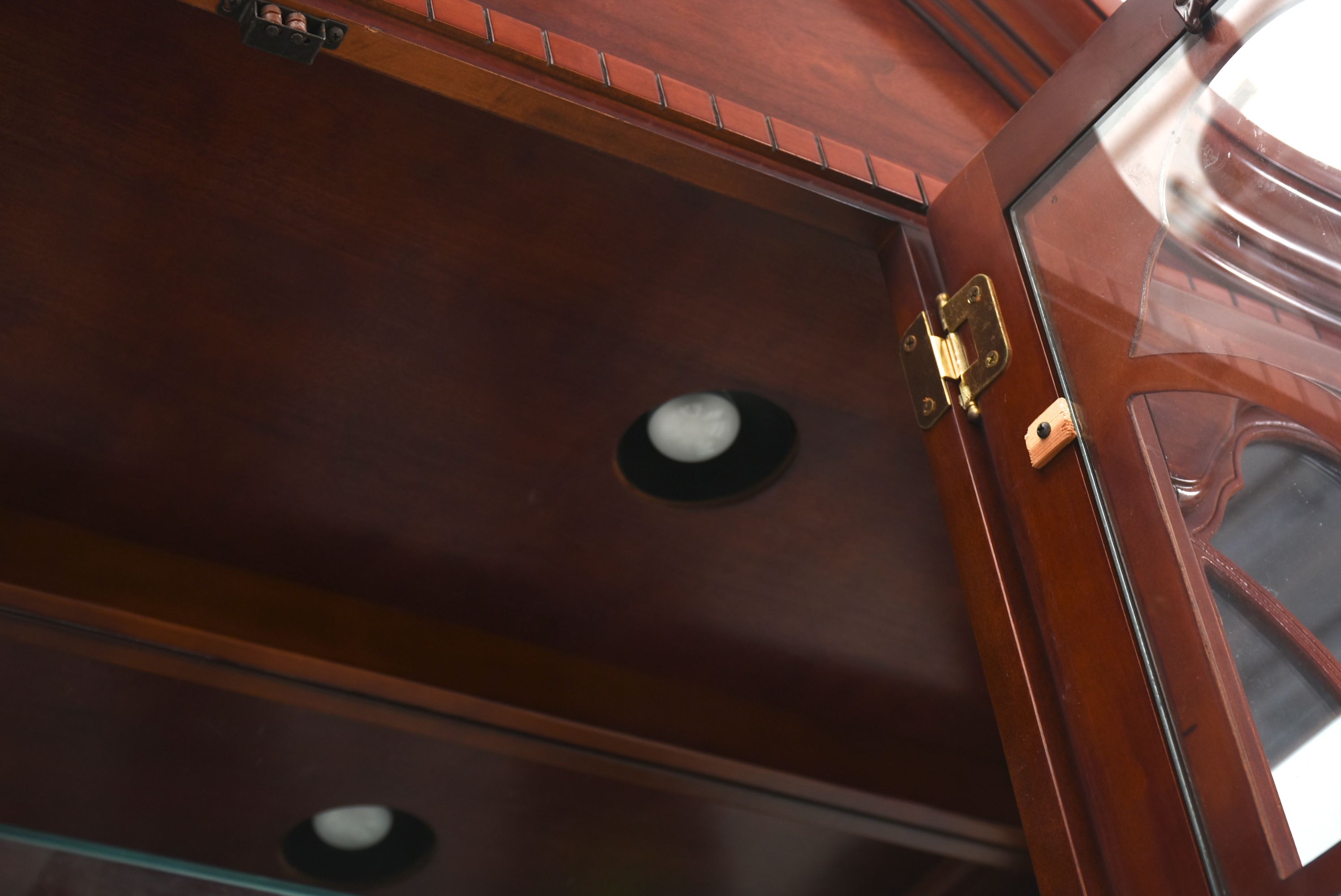 Queen Anne Style Cherry China Cabinet