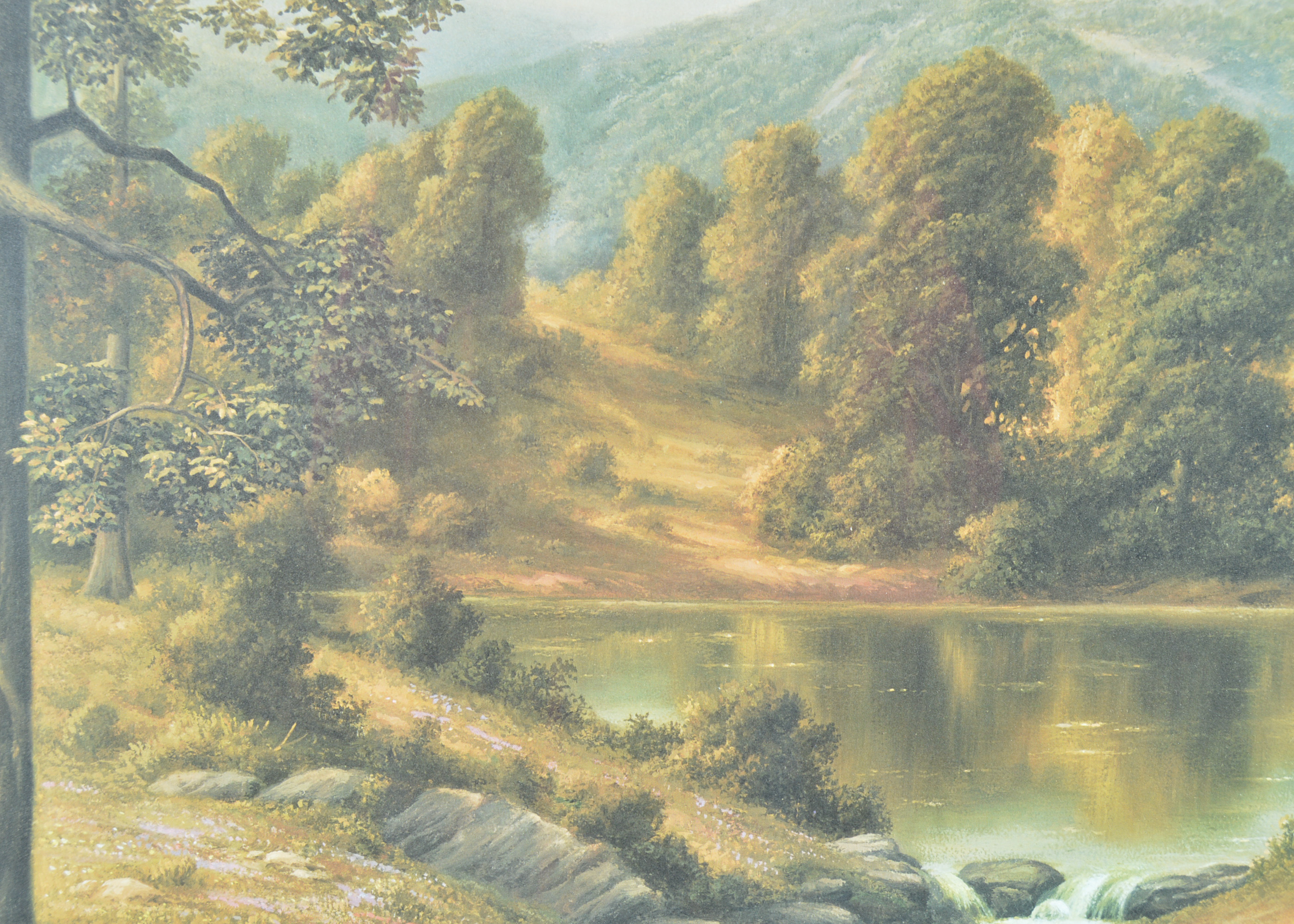 Framed Offset Lithograph by John R. Campbell