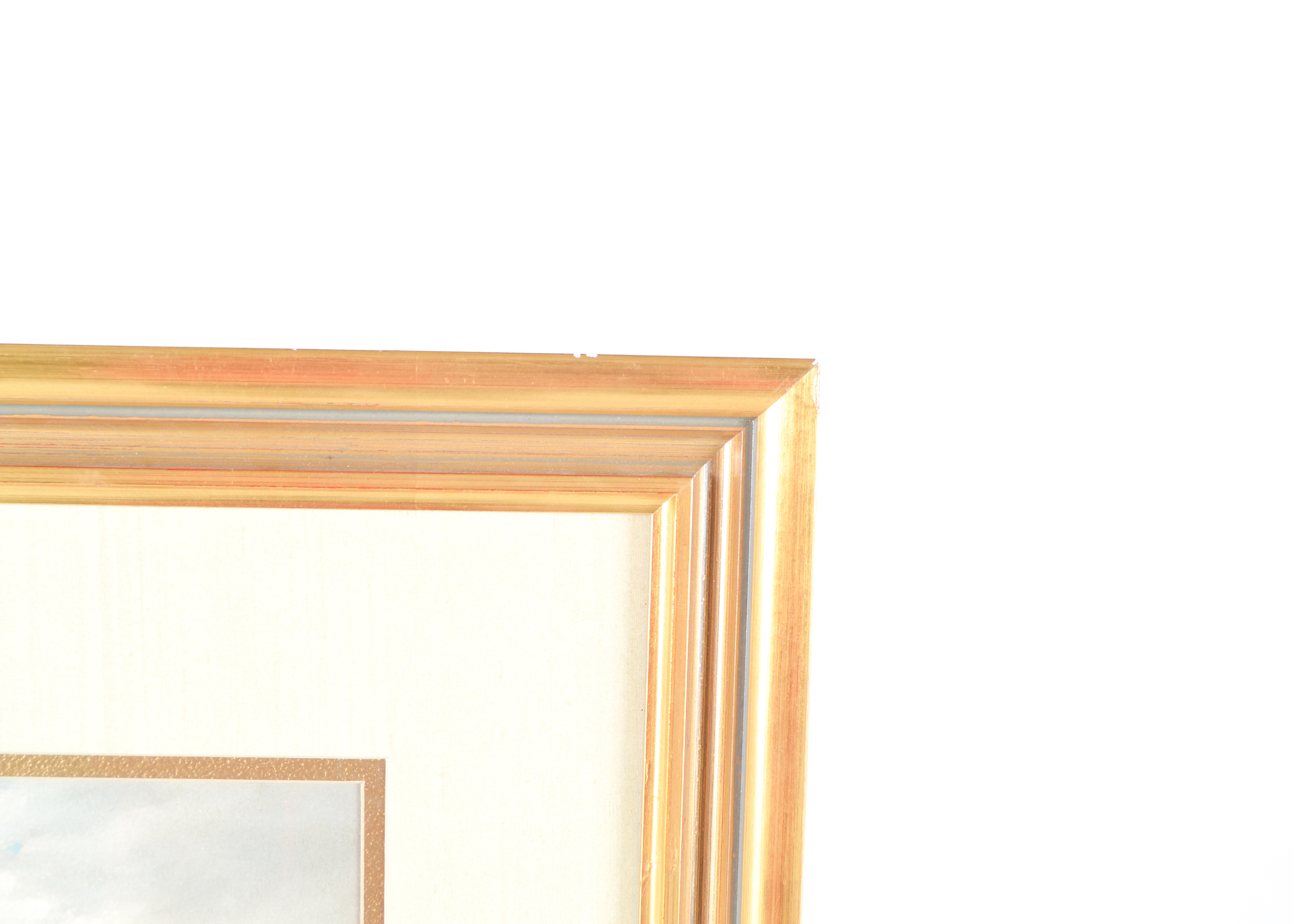 Framed Offset Lithograph by John R. Campbell