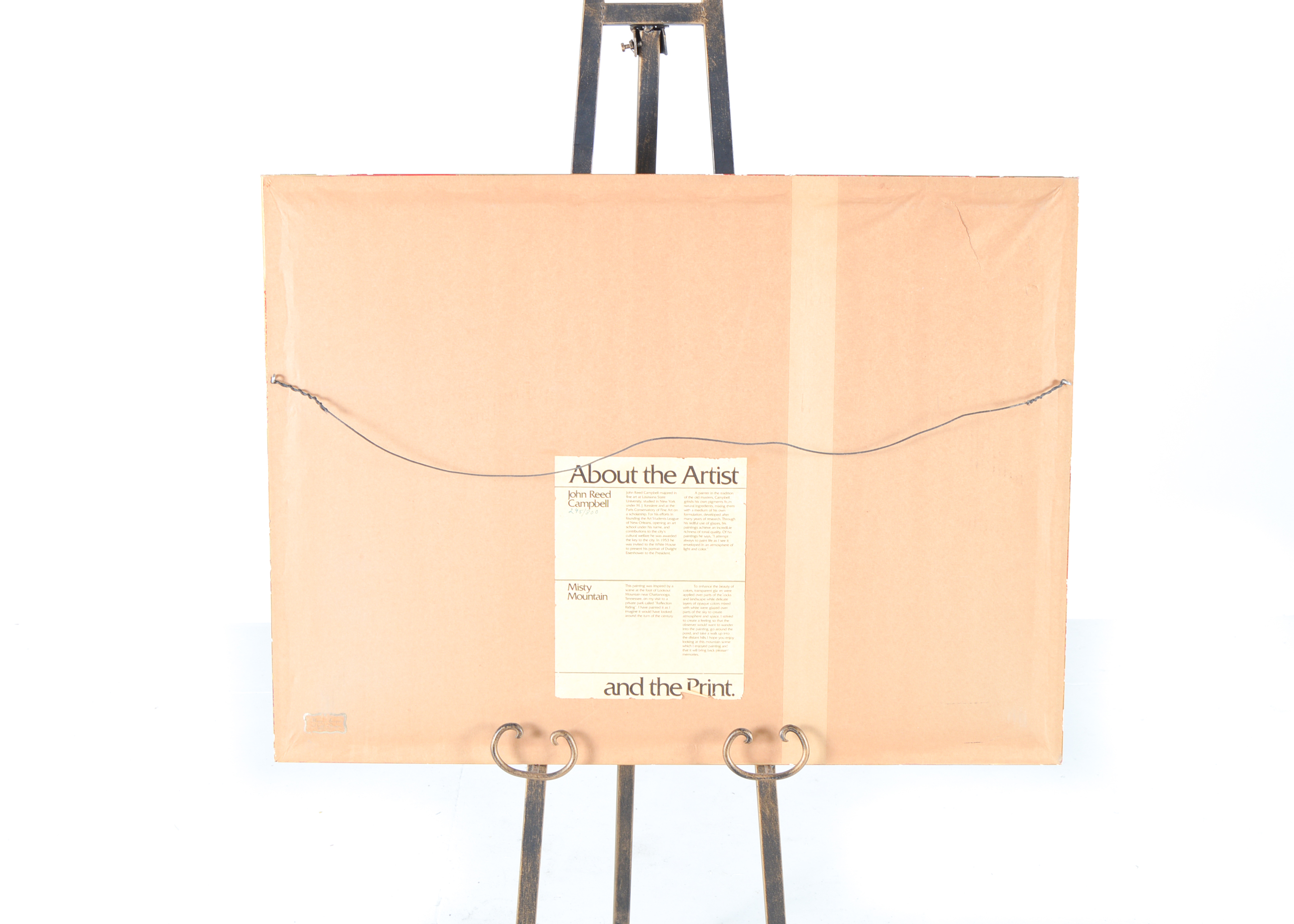 Framed Offset Lithograph by John R. Campbell