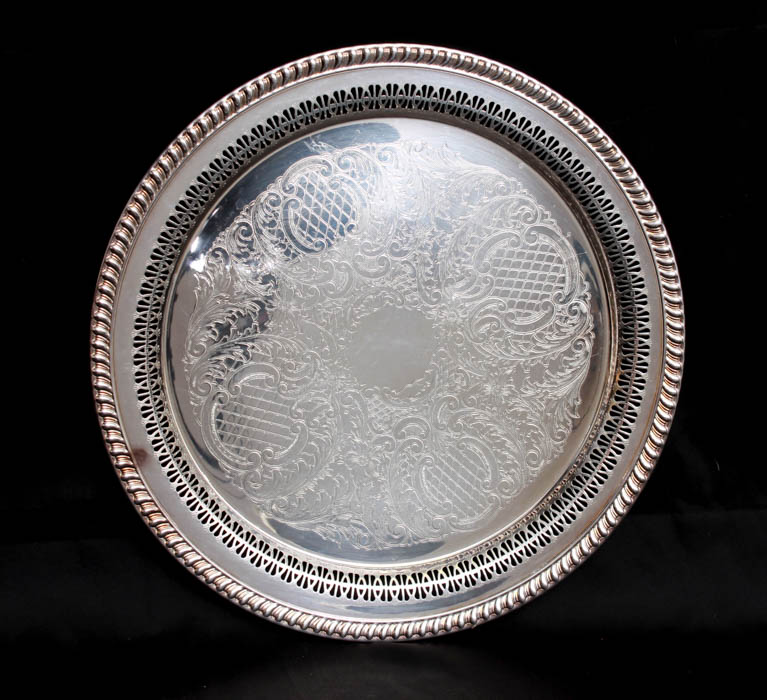 Assortment of Silver-Plated Serving Trays