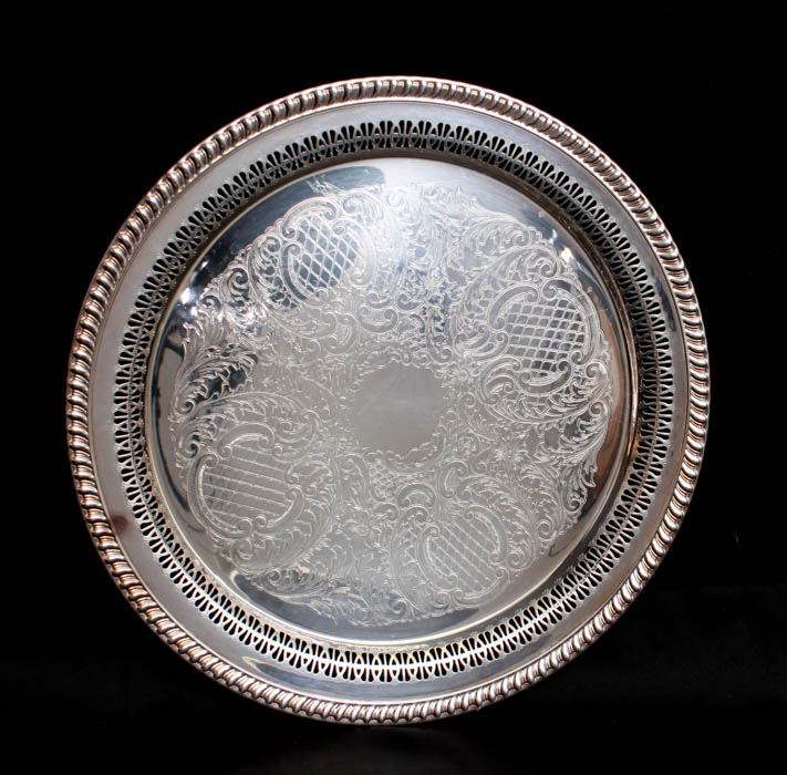 Assortment of Silver-Plated Serving Trays