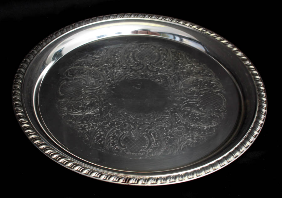 Assortment of Silver-Plated Serving Trays