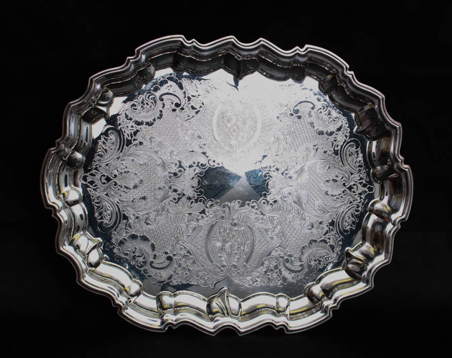 Assortment of Silver-Plated Serving Trays