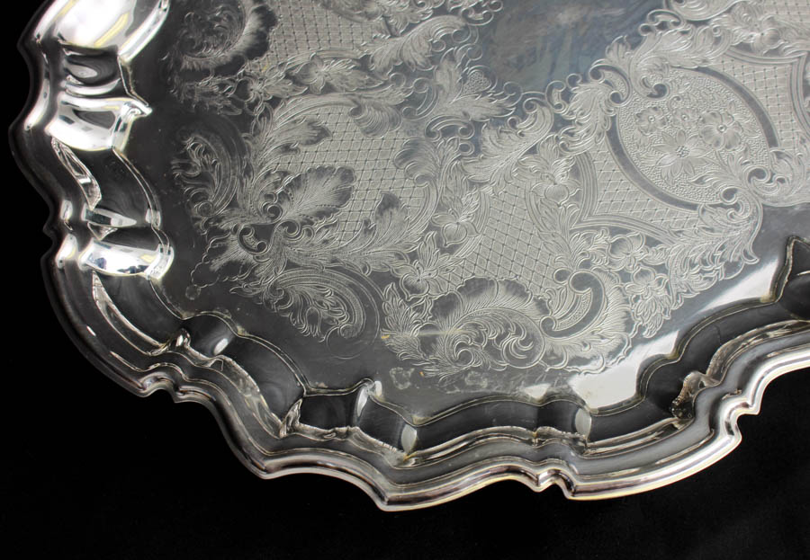 Assortment of Silver-Plated Serving Trays