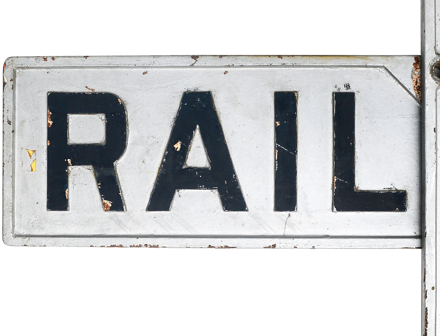 Authentic Vintage Cast Iron Railroad Crossing Signs