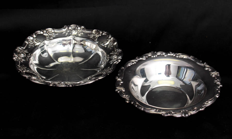 Assortment of Silver Plate Serving Pieces