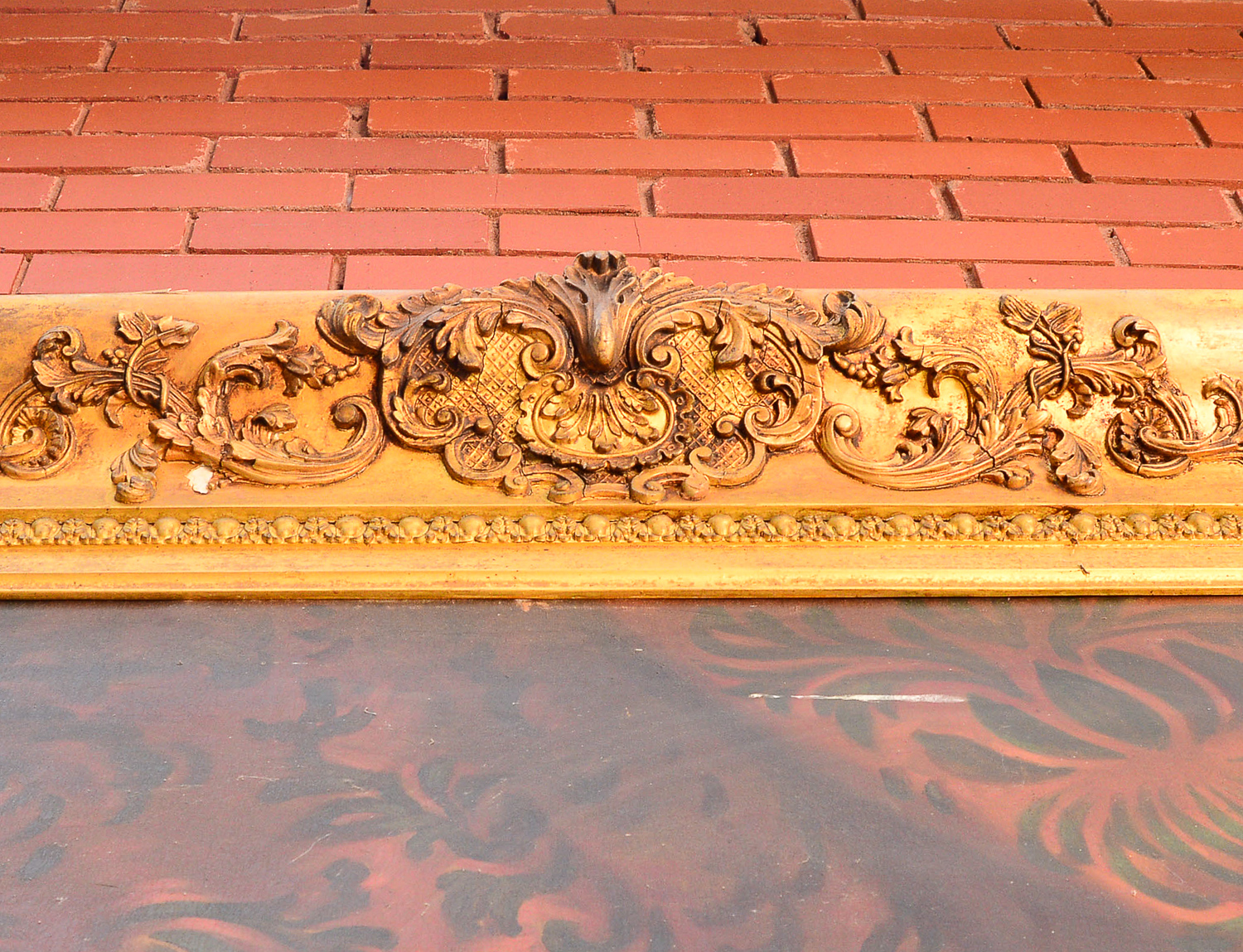 Large 8.5' Antique Portrait of Sir Christopher Wren Oil on Canvas