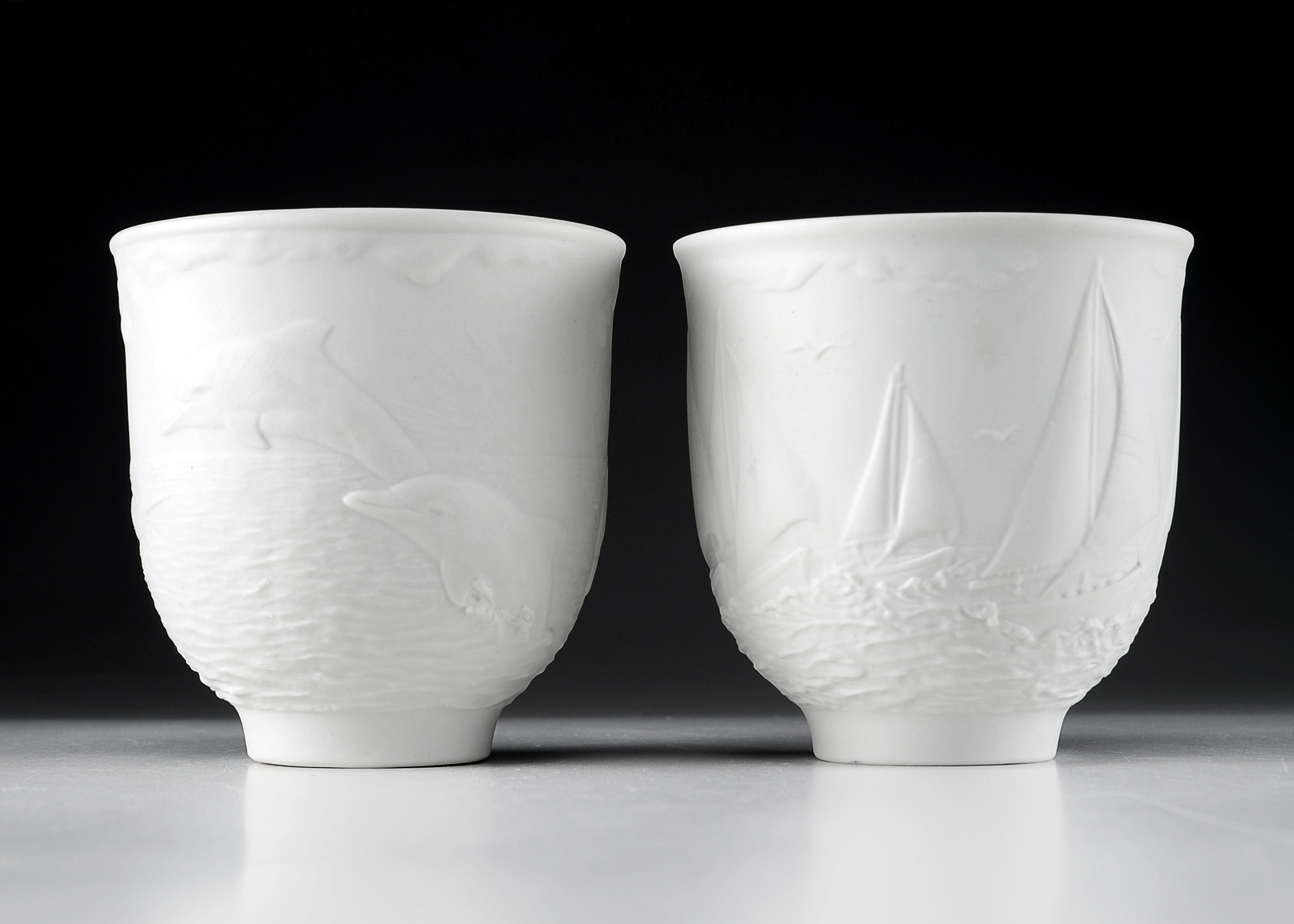 Two Lladro Porcelain Cups