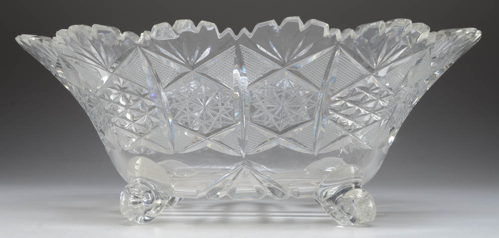 Three Pieces of Brilliant-Cut Glass