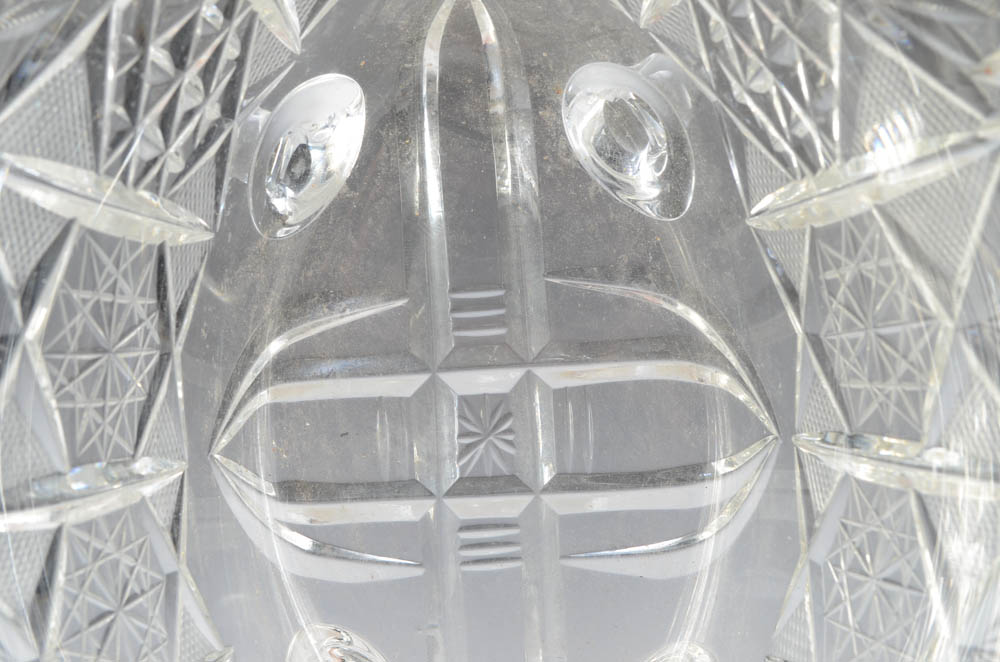 Three Pieces of Brilliant-Cut Glass