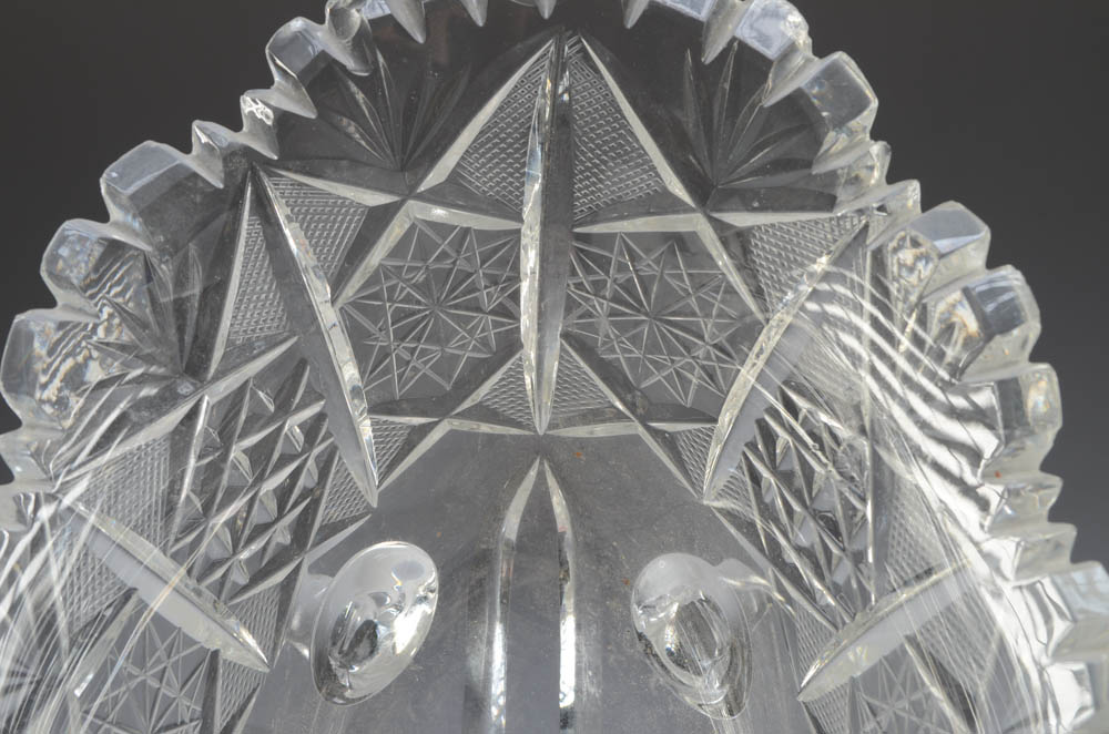 Three Pieces of Brilliant-Cut Glass