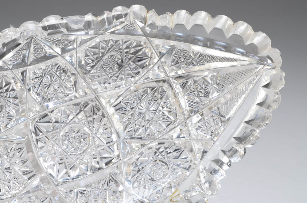 Three Pieces of Brilliant-Cut Glass