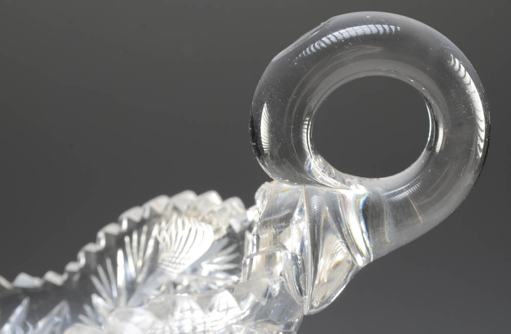 Three Pieces of Brilliant-Cut Glass