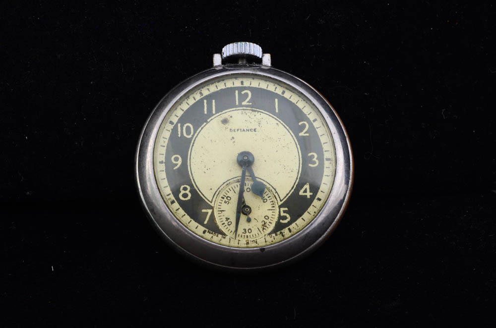 Two Nickel Silver Plated Pocket Watches