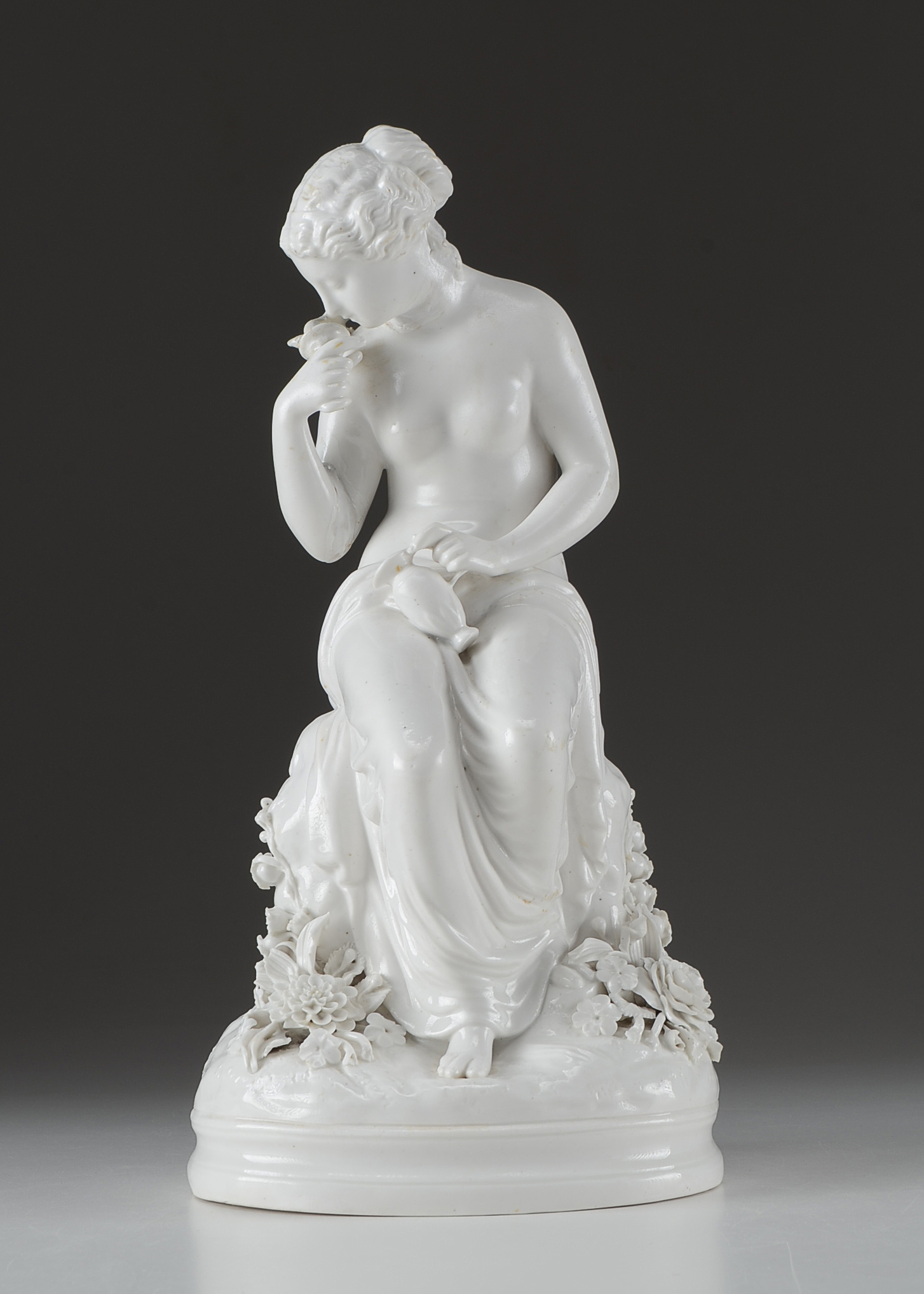 Antique German Parian Porcelain Nude Woman Figurine