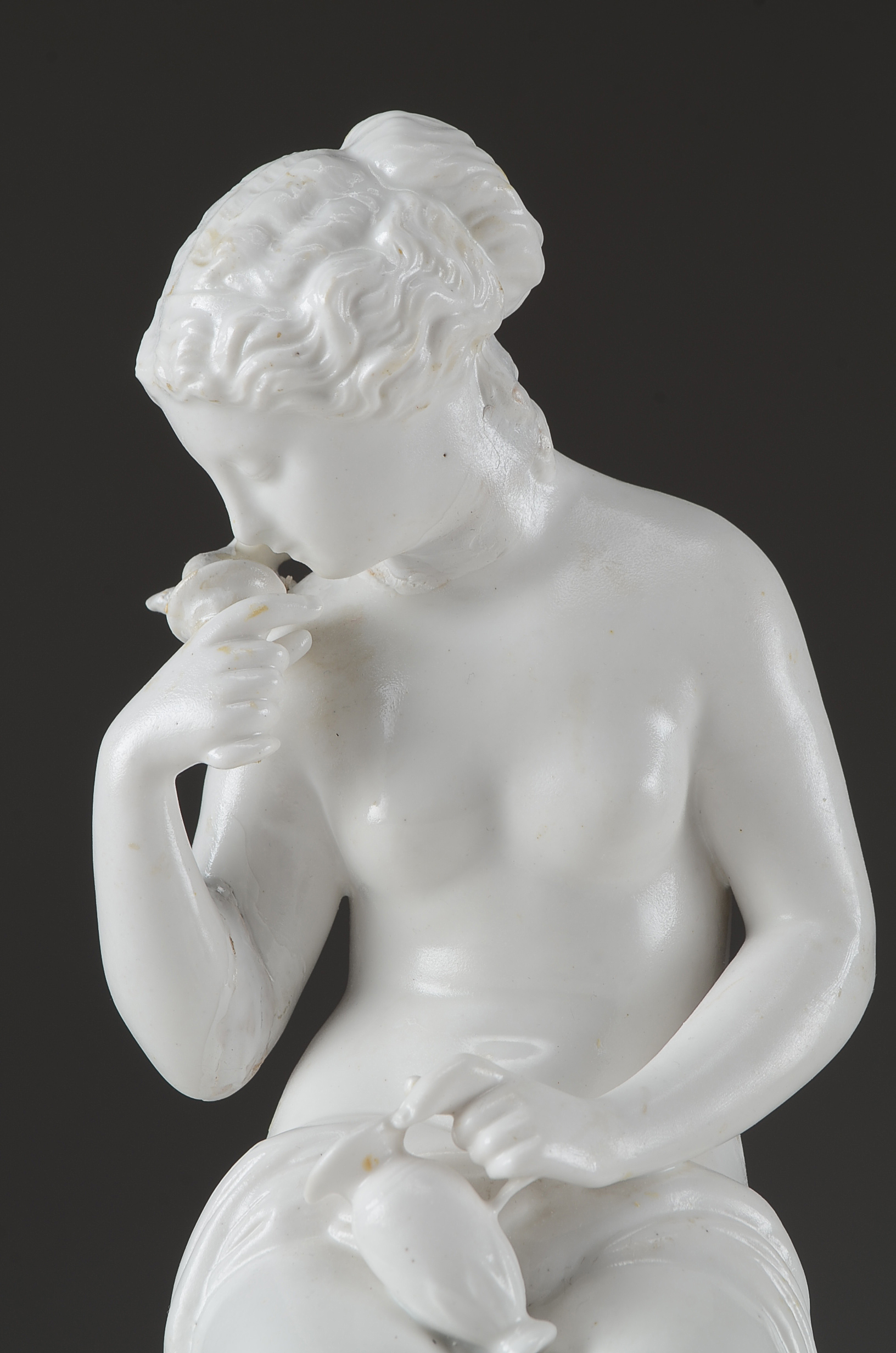 Antique German Parian Porcelain Nude Woman Figurine
