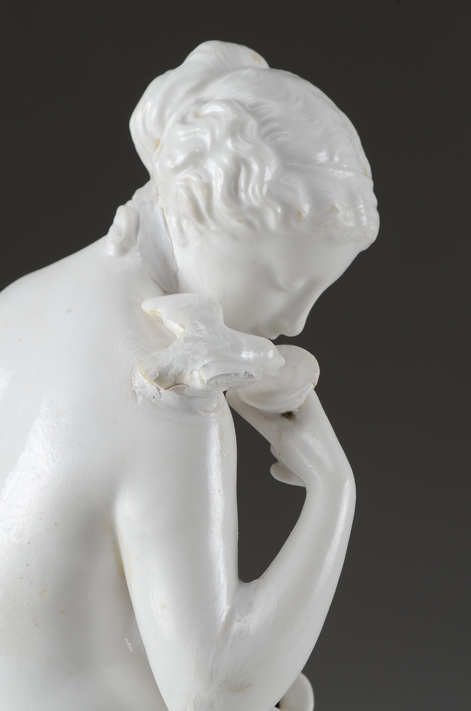 Antique German Parian Porcelain Nude Woman Figurine