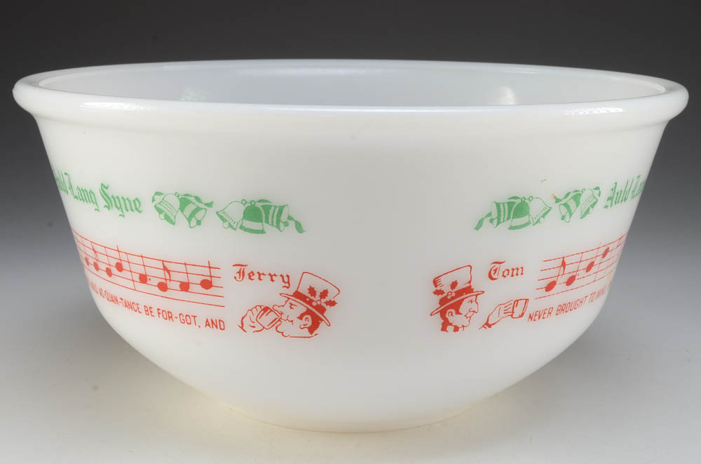 Hazel Atlas Tom and Jerry Eggnog "Auld Lang Syne" Set