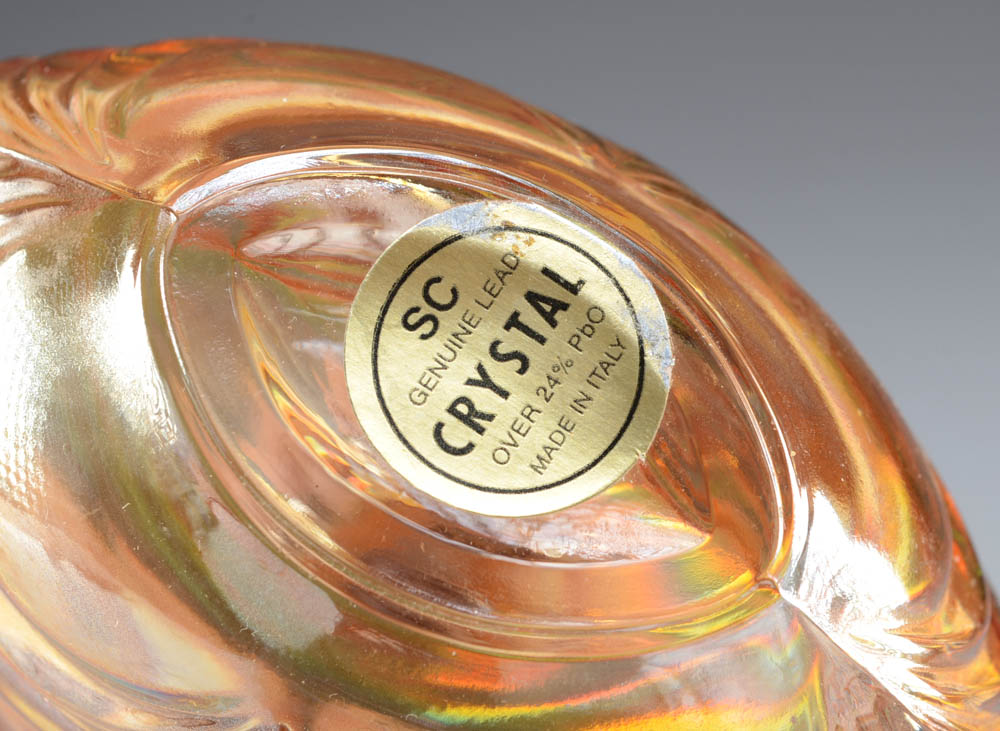 SC Genuine Italian Lead Crystal Perfume Bottle