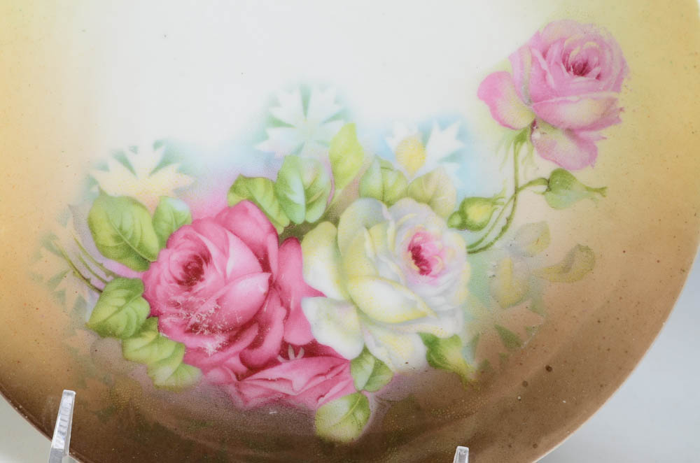 Pair of Hungarian Porcelain Display Plates